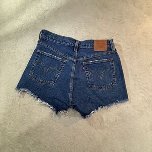 Levis 501® Original Fit High Rise Women's denim Shorts Dark wash 8 29 Cut Offs